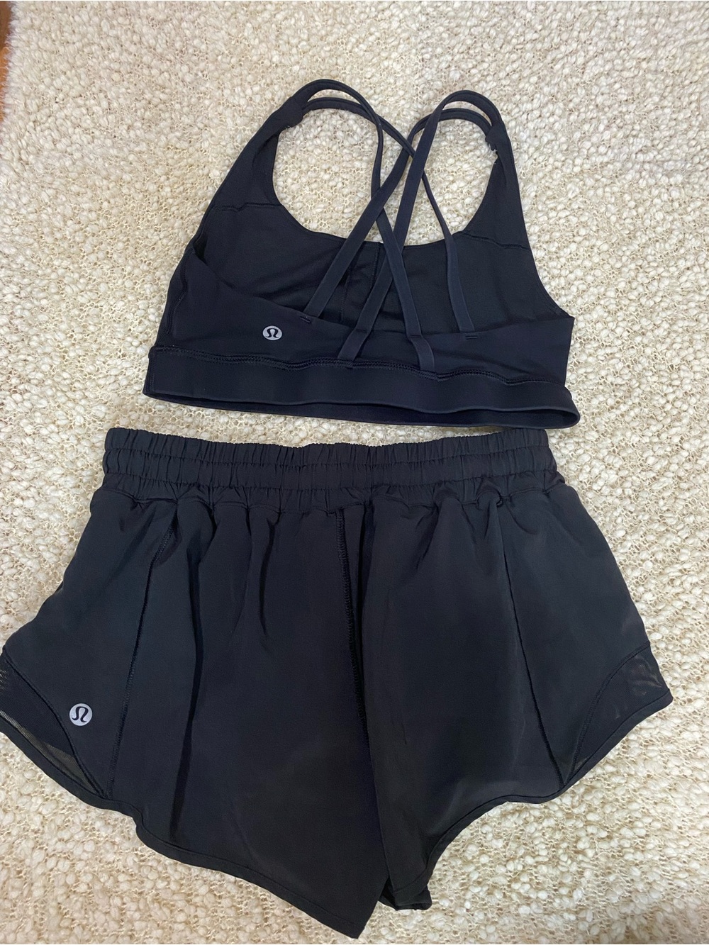 not a set; I bought the pieces separately and made them match.#4 bra-pants #6